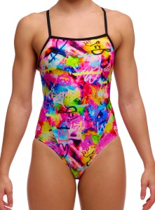 Strój do pływania FUNKITA Tag Her - Single Strap