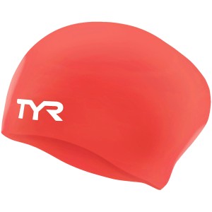 Czepek Silikonowy na długie włosy TYR Long Hair Wrinkle Free Bright Red